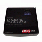 Preview: 4 x BBS 3D Rotation Nabendeckel Ø56mm schwarz, Logo indigo blue - 58071053.4
